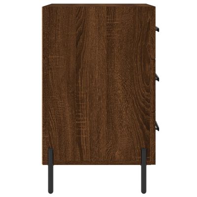 vidaXL Bedside Cabinet Brown Oak 40x40x66 cm Engineered Wood