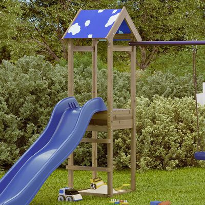 vidaXL Play Tower 52.5x46.5x195 cm Impregnated Wood Pine