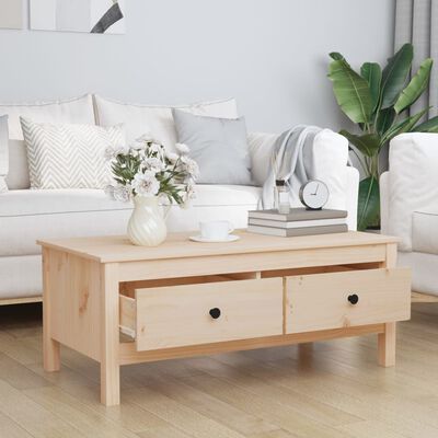 vidaXL Coffee Table 100x50x40 cm Solid Wood Pine