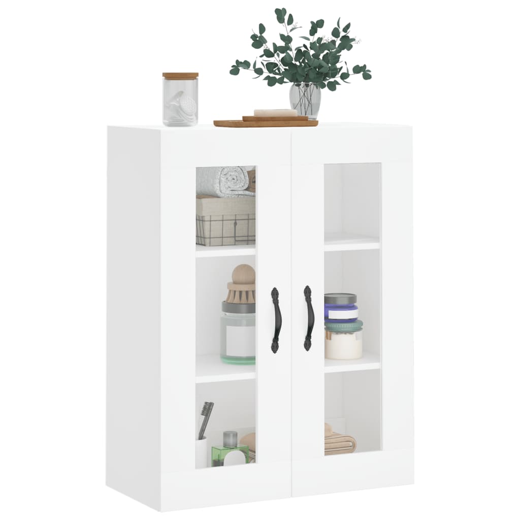 vidaXL Wall Mounted Cabinet White 69.5x34x90 cm Engineered Wood