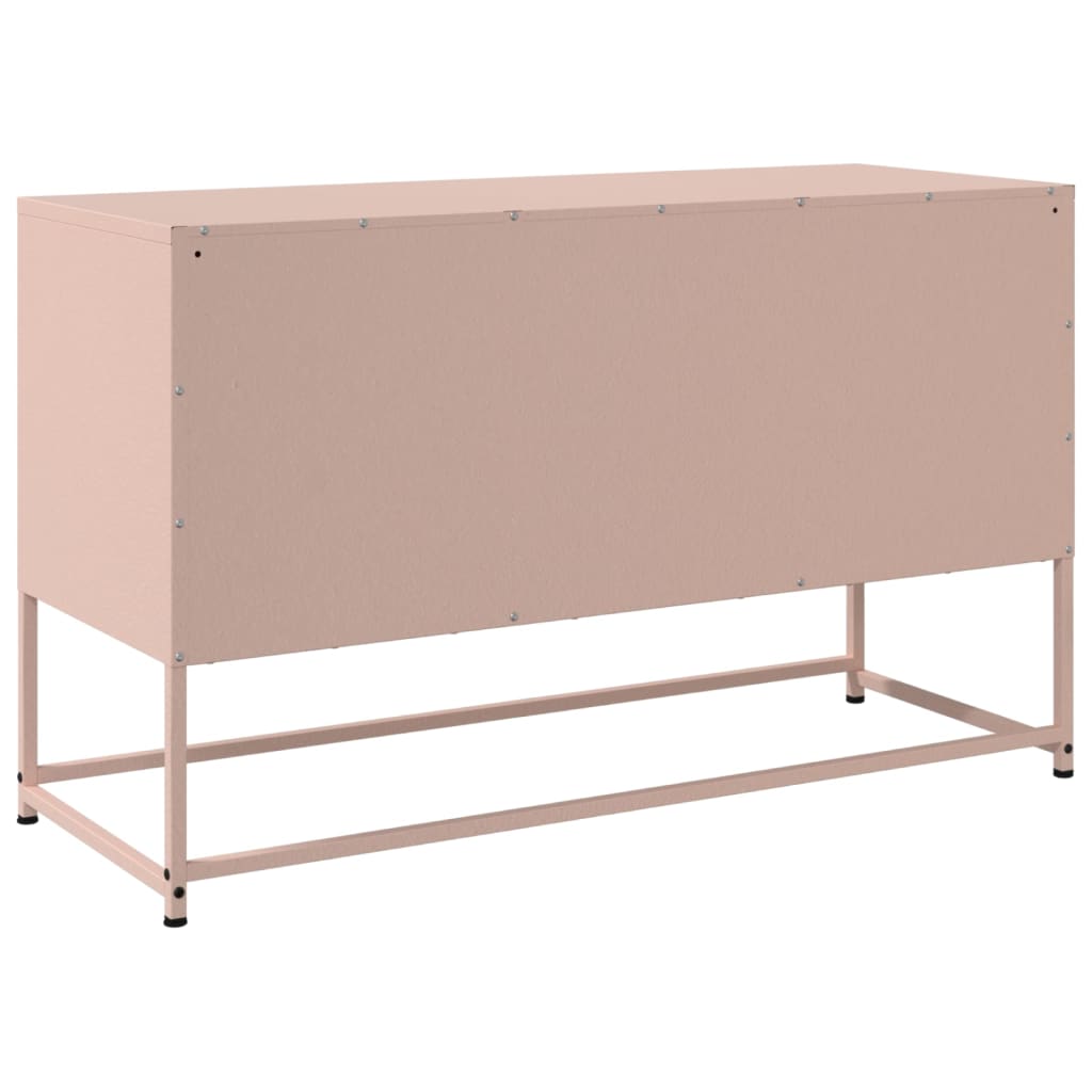 vidaXL TV Cabinet Pink 100.5x39x60.5 cm Steel