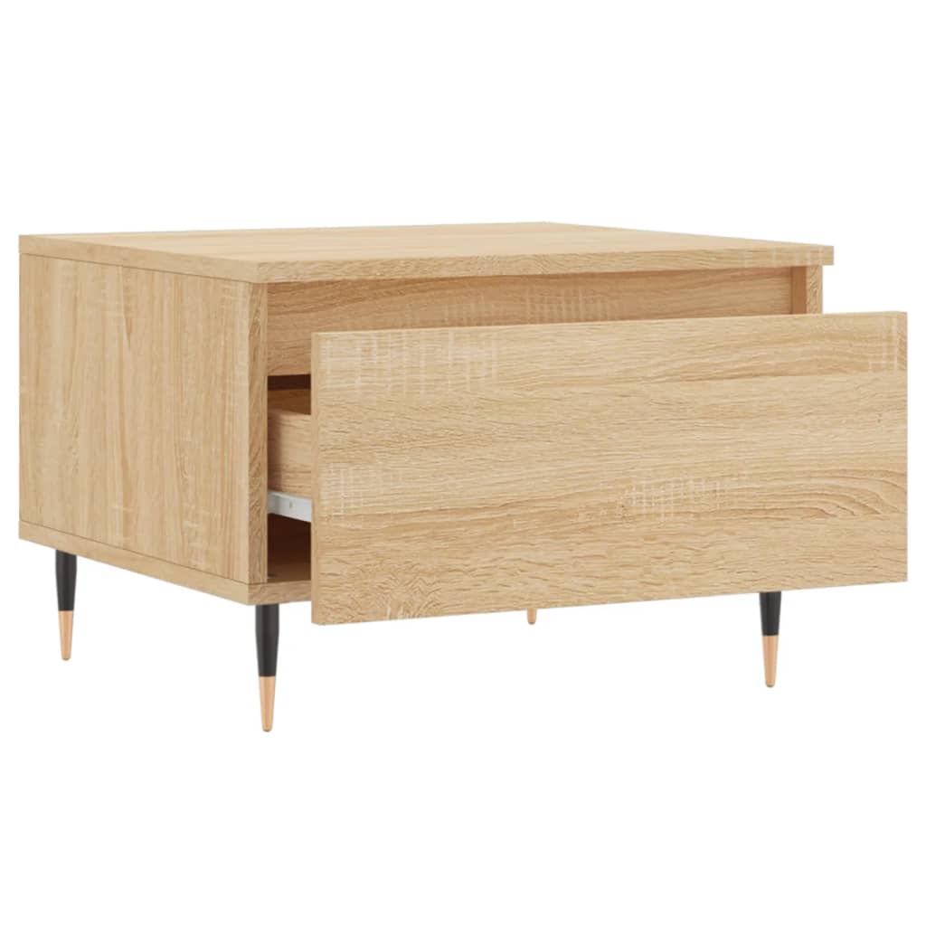 vidaXL Coffee Tables 2 pcs Sonoma Oak 50x46x35 cm Engineered Wood