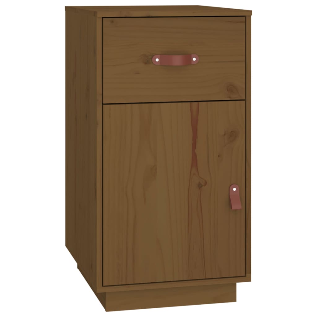 vidaXL Desk Cabinet Honey Brown 40x50x75 cm Solid Wood Pine