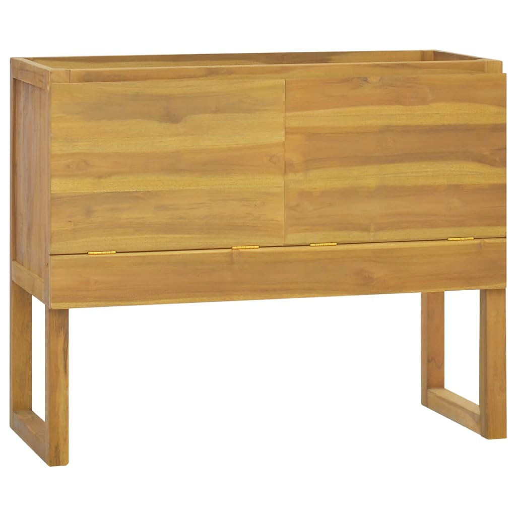 vidaXL Bathroom Cabinet 90x45x75 cm Solid Wood Teak