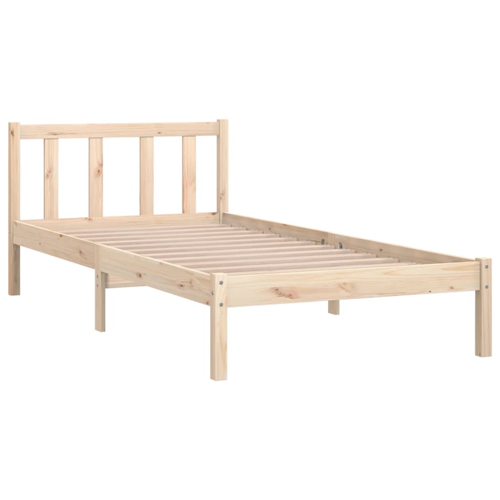 vidaXL Bed Frame without Mattress Solid Wood 90x200 cm