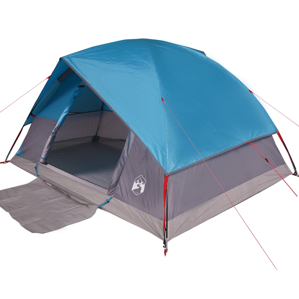 vidaXL Family Tent Dome 6-Person Blue Waterproof