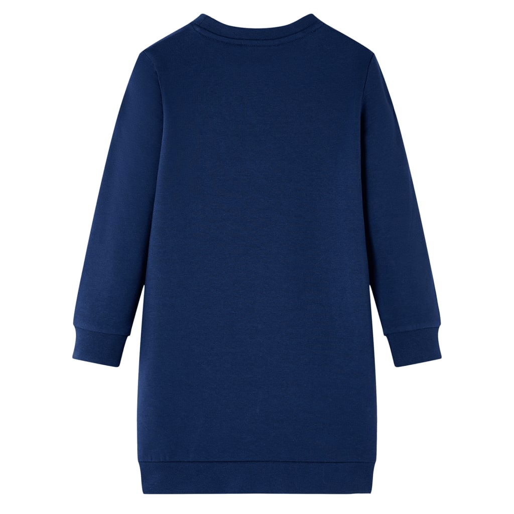 Kids' Sweatshirt Dress Navy 128