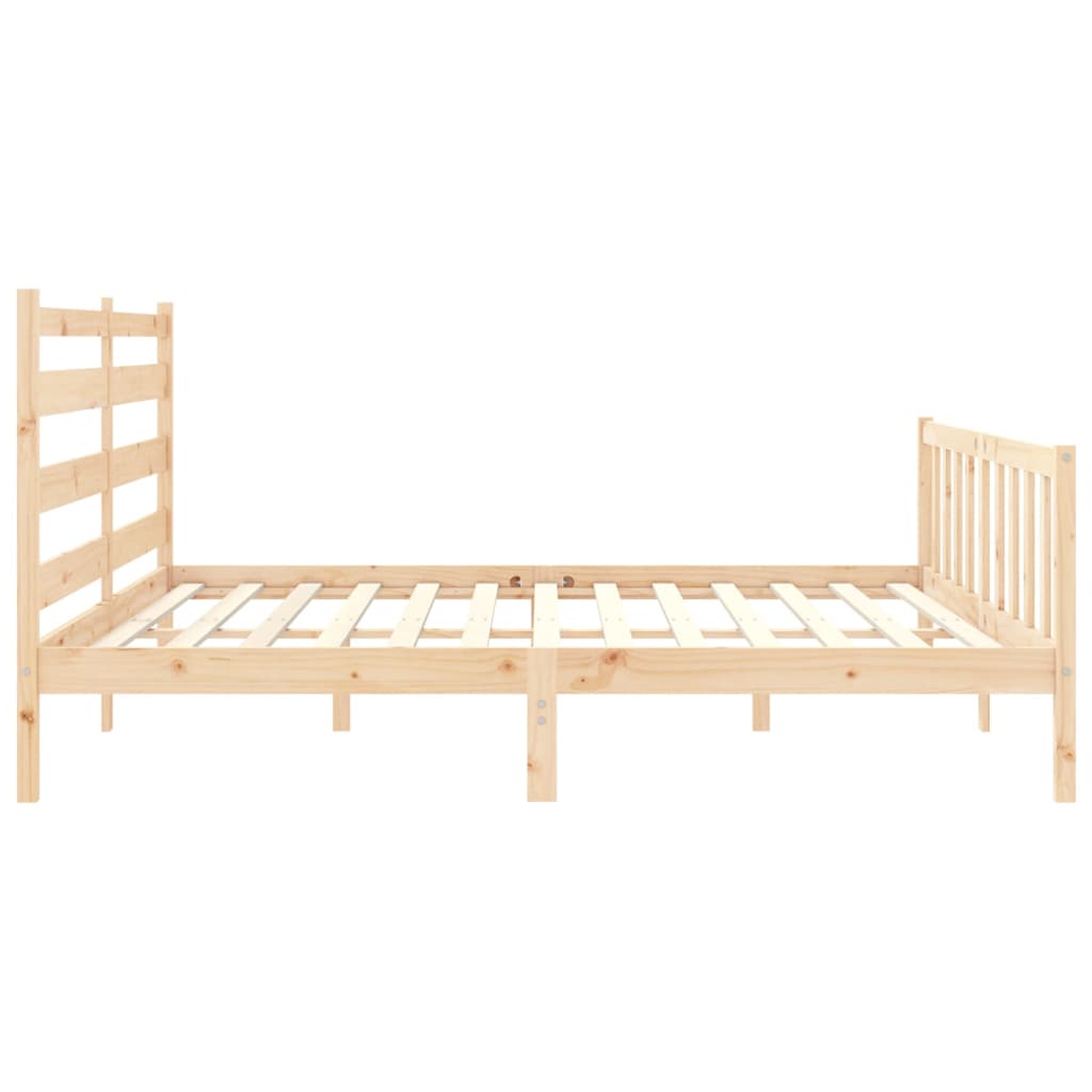 vidaXL Bed Frame without Mattress Solid Wood Pine