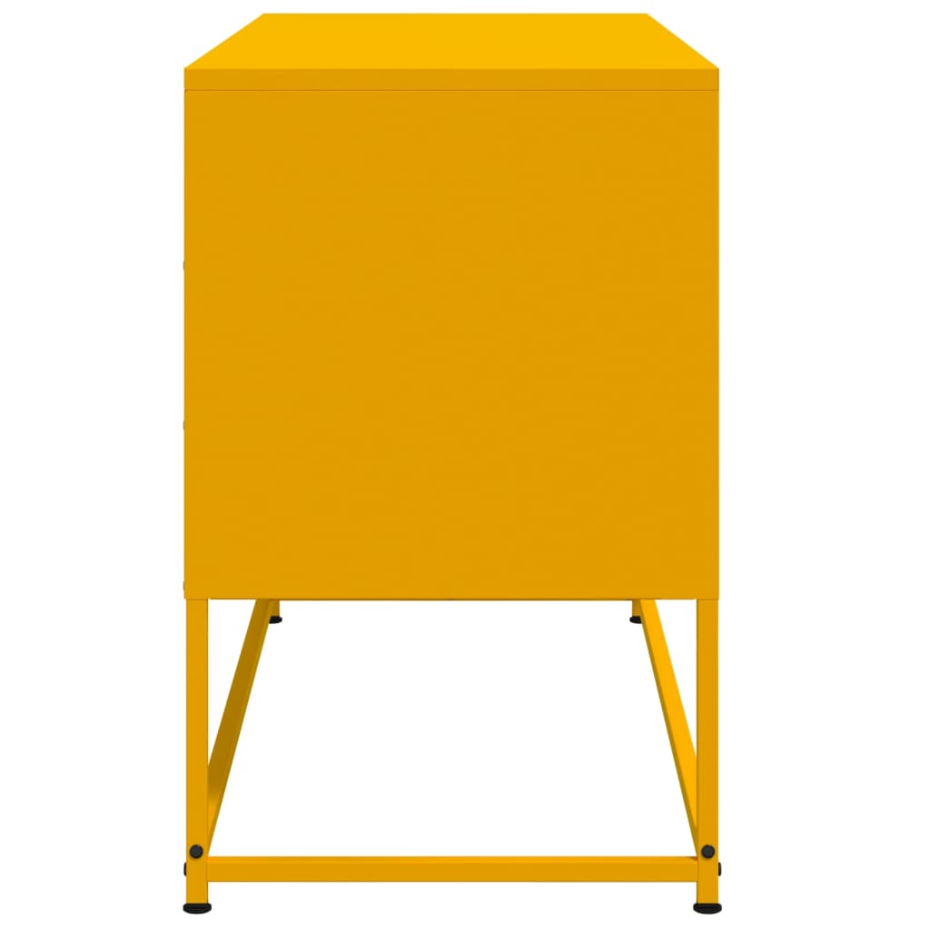 vidaXL TV Cabinet Mustard Yellow 100.5x39x60.5 cm Steel