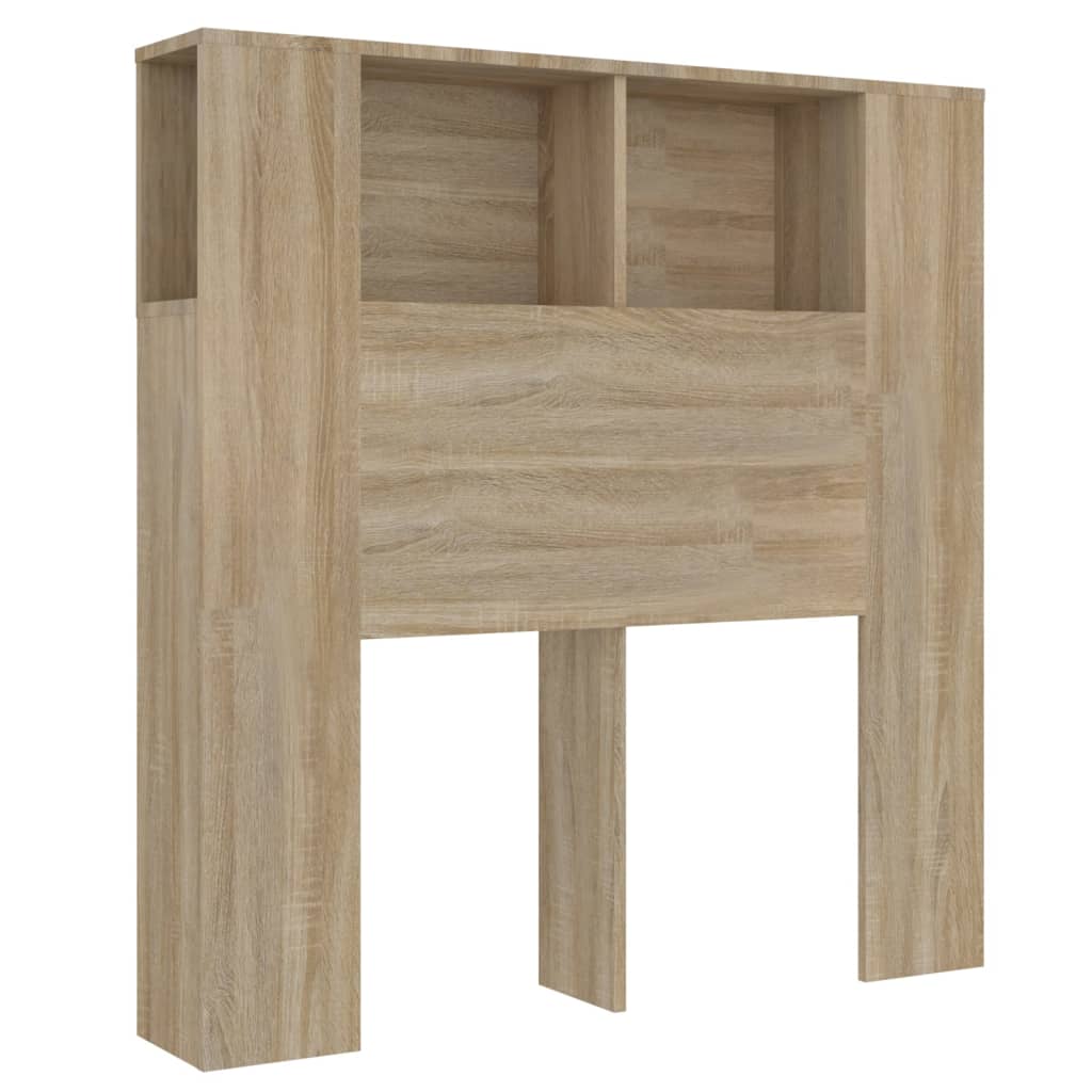 vidaXL Headboard Cabinet Sonoma Oak 100x18.5x104.5 cm