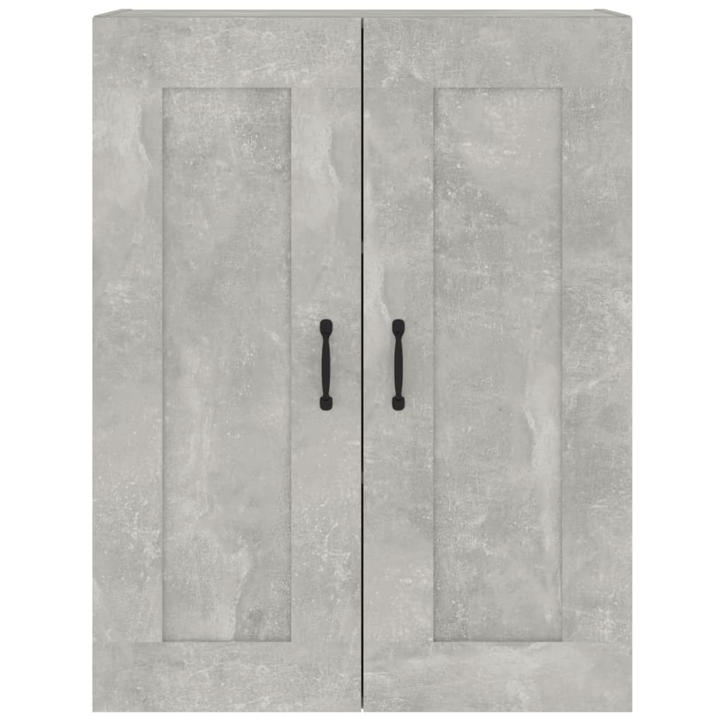 vidaXL Hanging Wall Cabinet Concrete Grey 69.5x32.5x90 cm