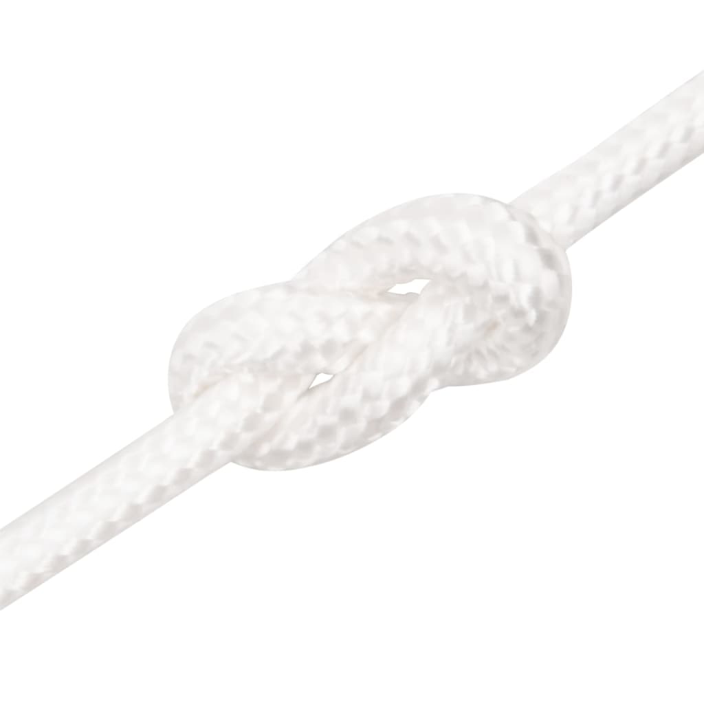 vidaXL Boat Rope Full White 6 mm 500 m Polypropylene