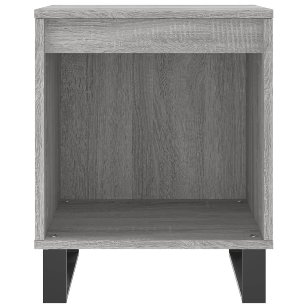 vidaXL Bedside Cabinet Grey Sonoma 40x35x50 cm Engineered Wood