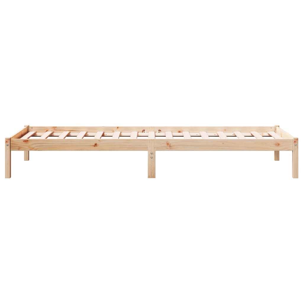 vidaXL Extra Long Bed Frame without Mattress 80x210 cm Solid Wood Pine