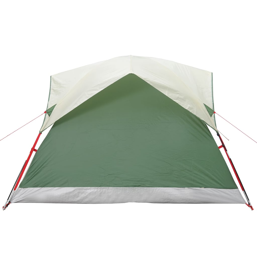 vidaXL Camping Tent Cabin 4-Person Green Waterproof