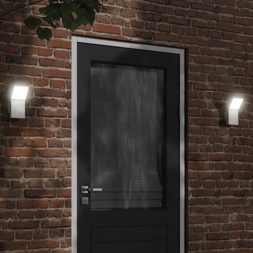 vidaXL Outdoor LED Wall Light White Die-cast Aluminium