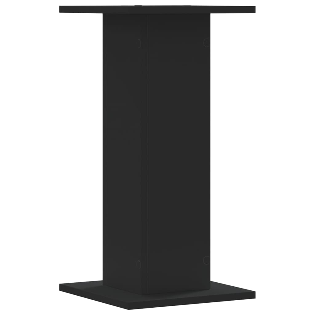 vidaXL Speaker Stands 2 pcs Black 30x30x60 cm Engineered Wood