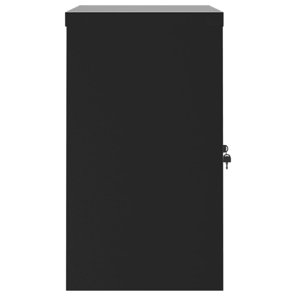 vidaXL File Cabinet Black 90x40x70 cm Steel