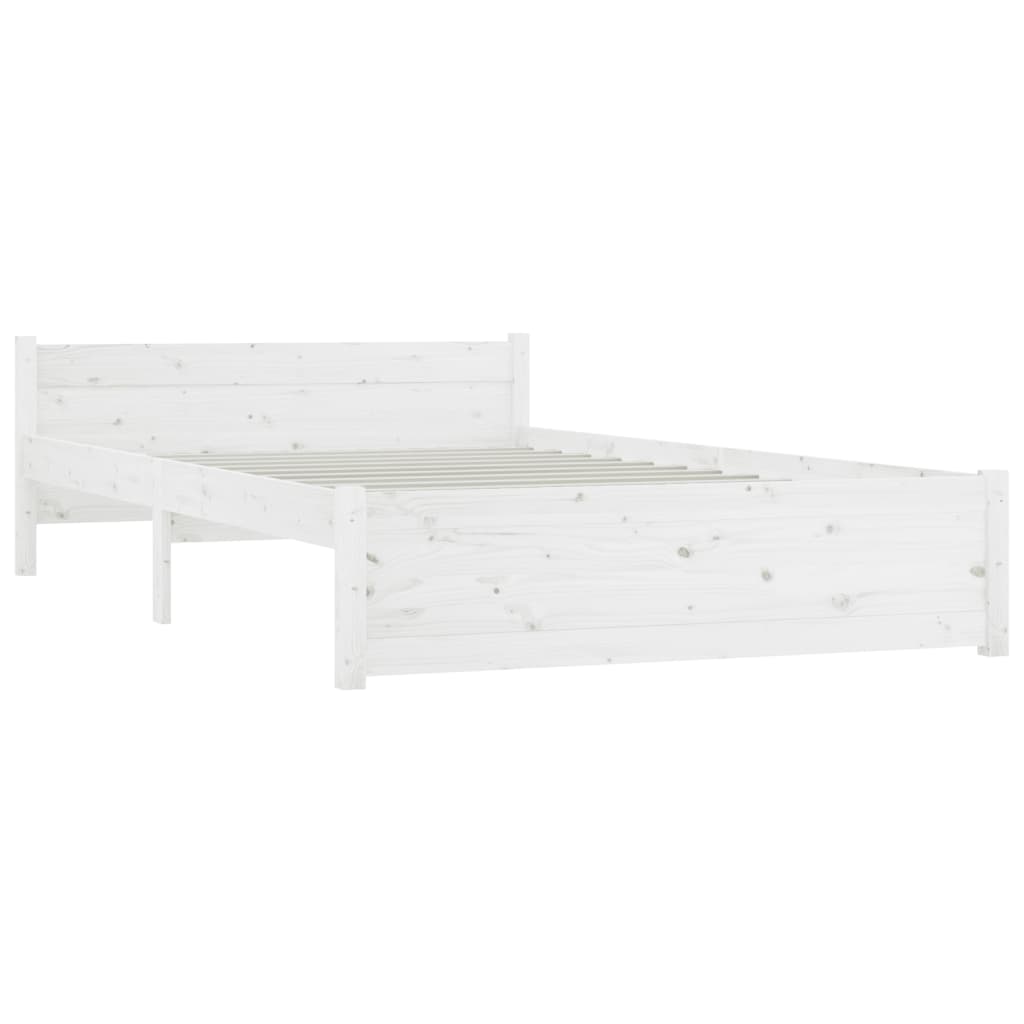 vidaXL Bed Frame without Mattress with Drawers White King Size