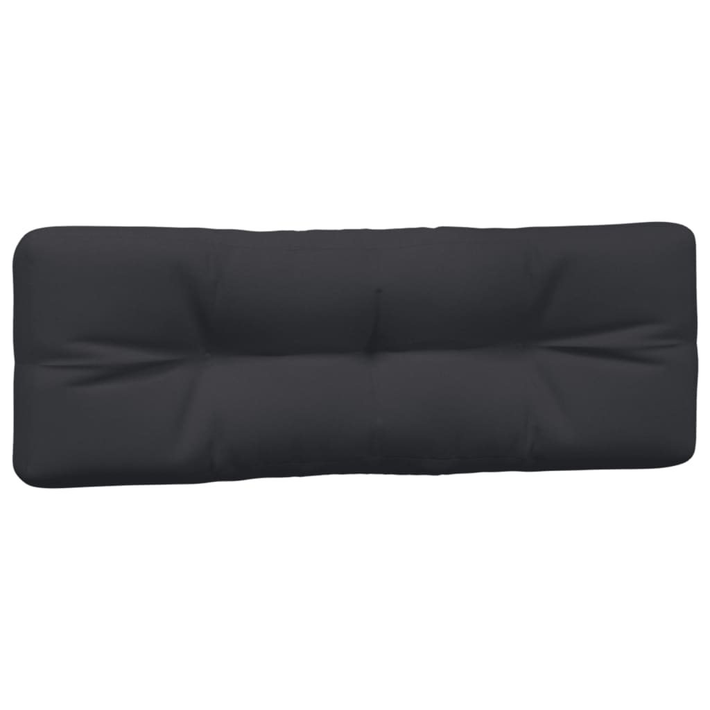 vidaXL Pallet Cushions 5 pcs Black Fabric