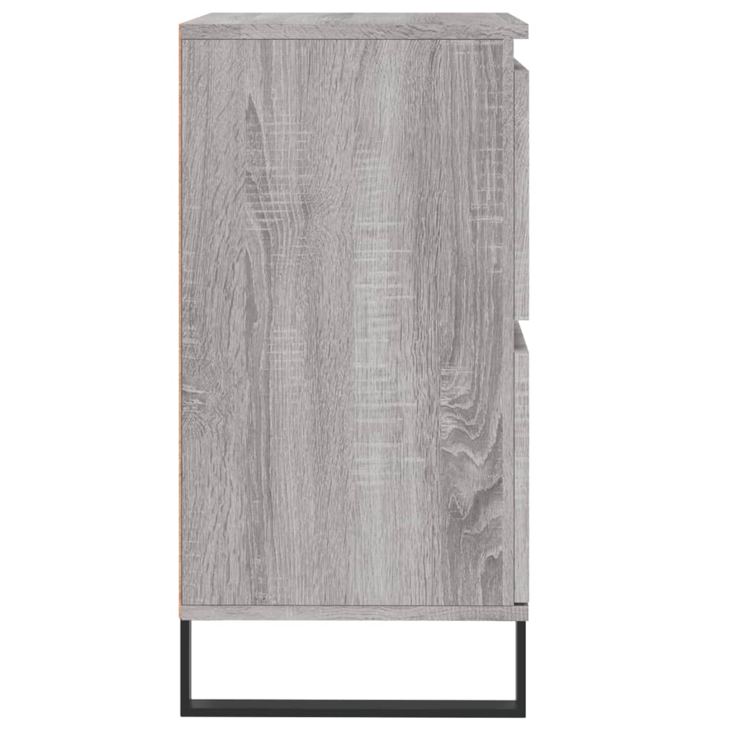 vidaXL Sideboards 2 pcs Grey Sonoma Engineered Wood