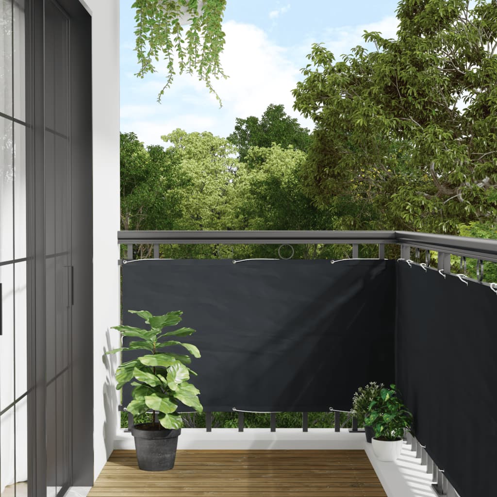 vidaXL Balcony Privacy Screen Anthracite 1000x75 cm PVC