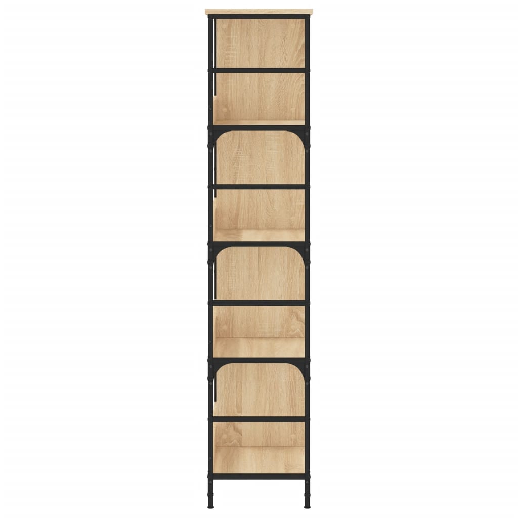 vidaXL Bookshelf Sonoma Oak 78.5x33x153 cm Engineered Wood