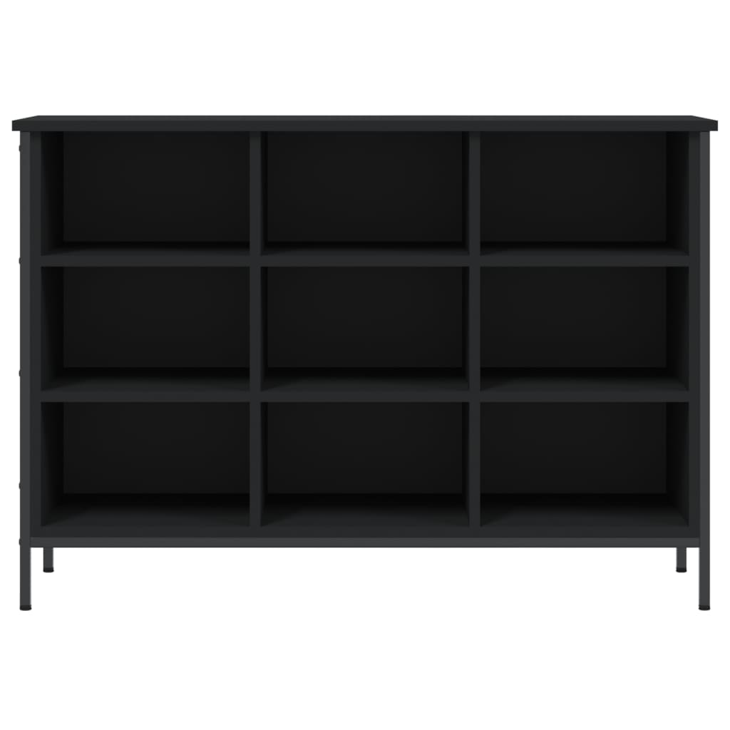 vidaXL Shoe Cabinet Black 100x35x70 cm Engineered Wood