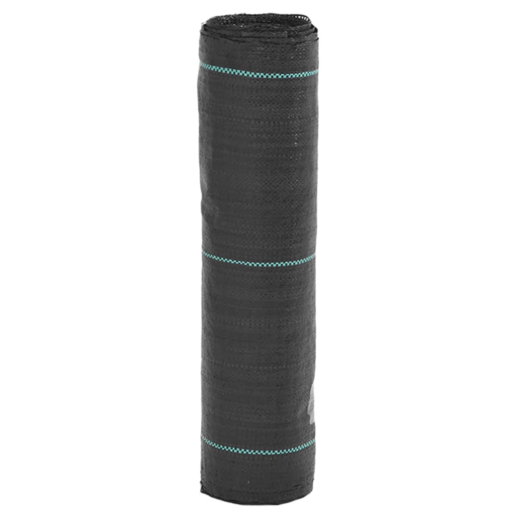 vidaXL Weed Membrane Black 0.5x10 m PP