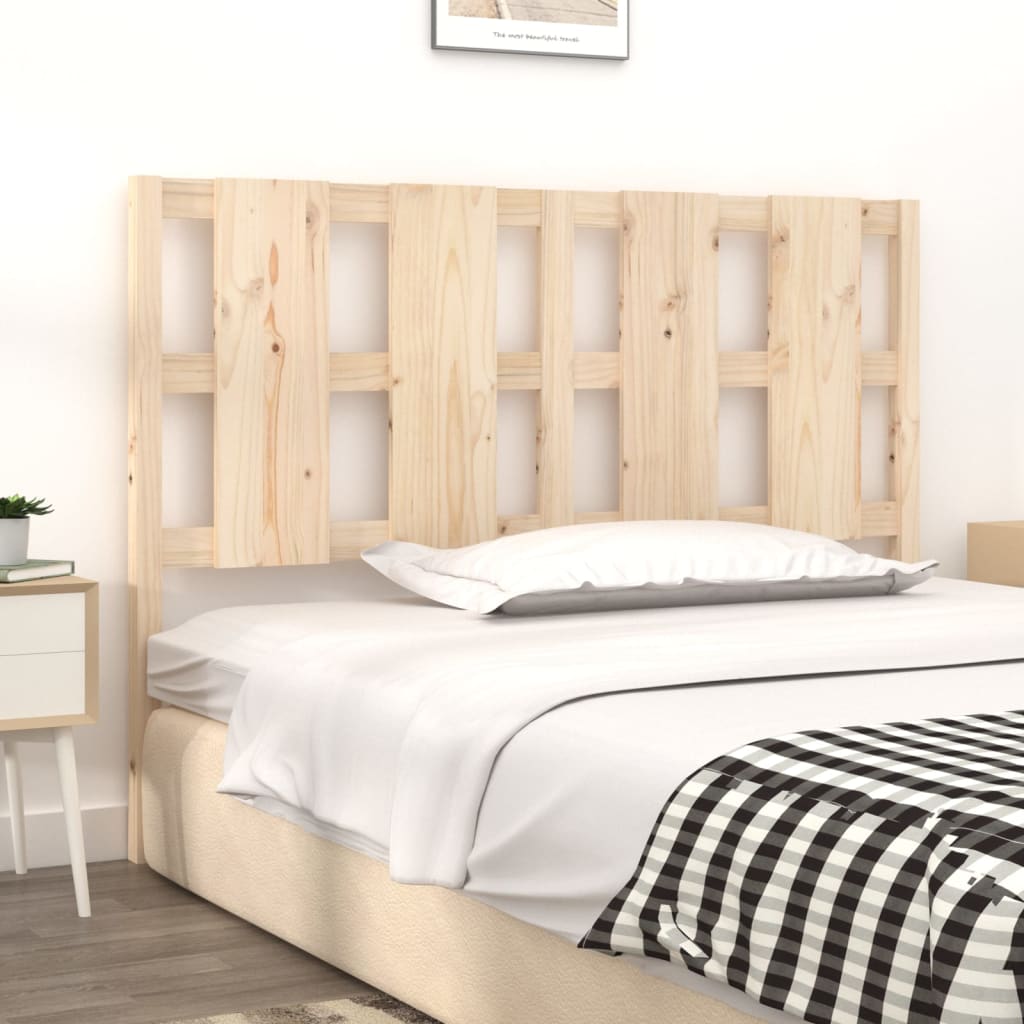 vidaXL Bed Headboard 125.5x4x100 cm Solid Wood Pine