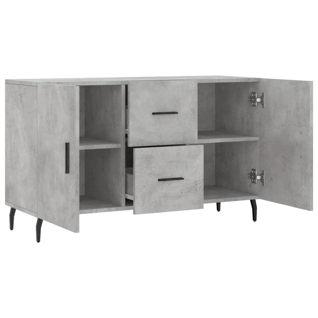 vidaXL Sideboard Concrete Grey 100x36x60 cm Engineered Wood