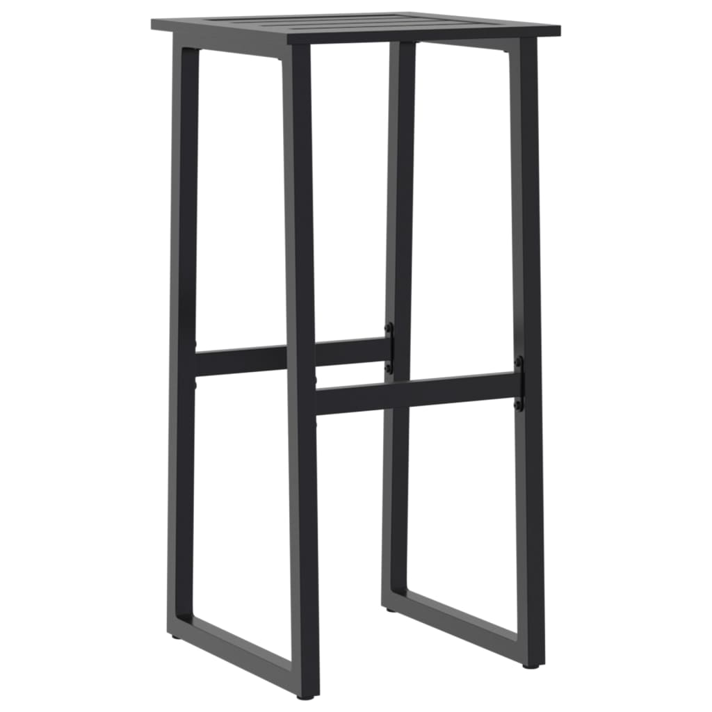 vidaXL Bar Stools 2 pcs Black 38x38x80 cm Powder-coated Steel