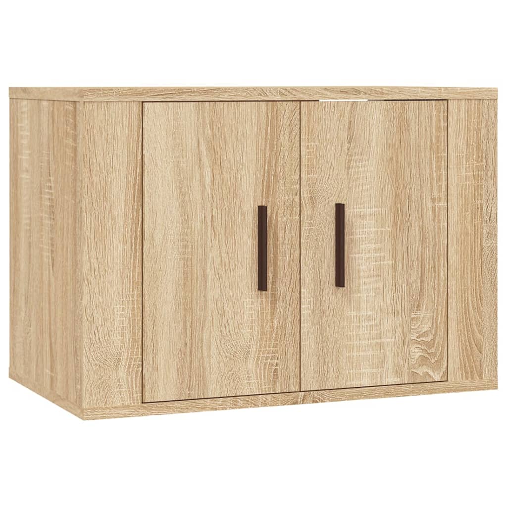 vidaXL 3 Piece TV Cabinet Set Sonoma Oak Engineered Wood