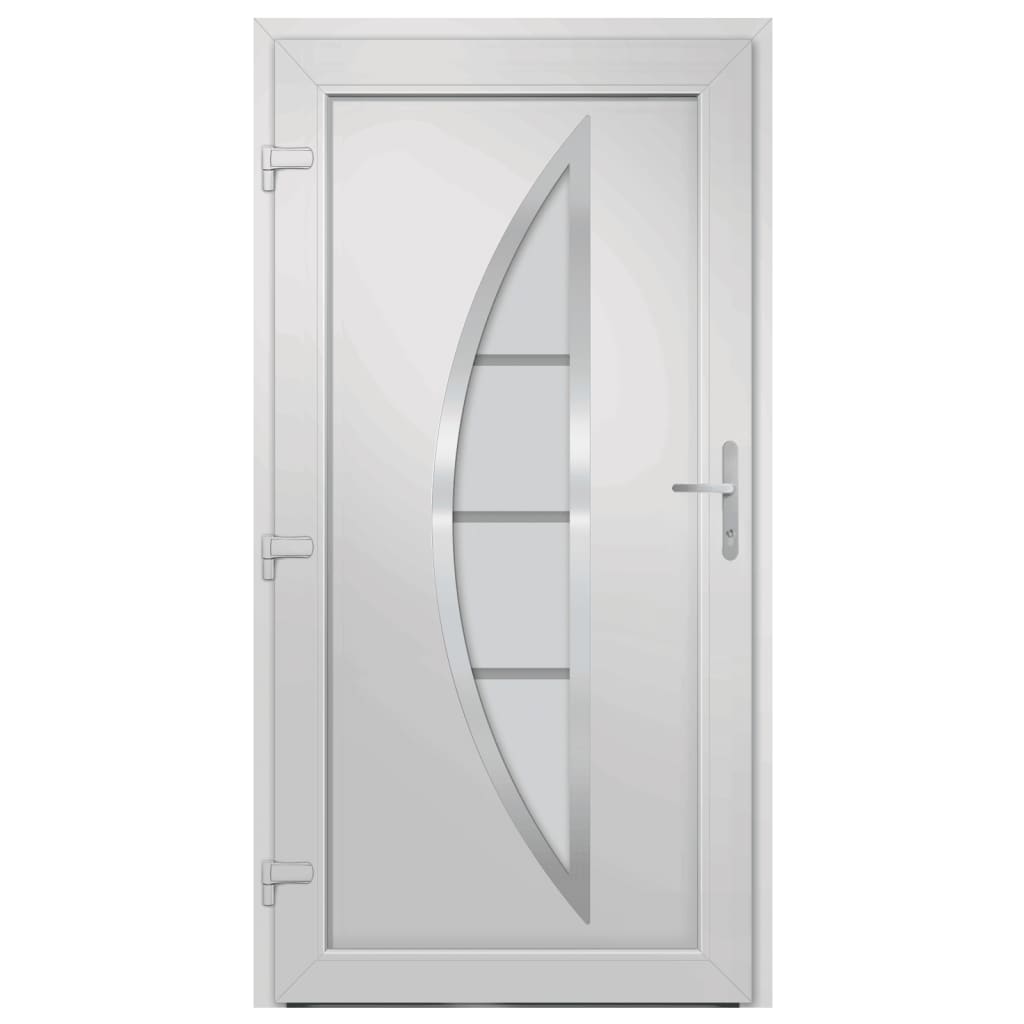 vidaXL Front Door White 88x200 cm PVC