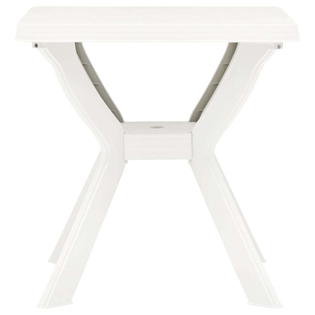 vidaXL Bistro Table White 70x70x72 cm Plastic