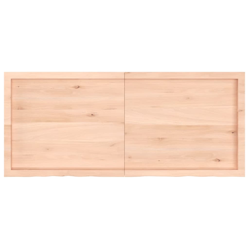 vidaXL Table Top 140x60x(2-6) cm Untreated Solid Wood Oak