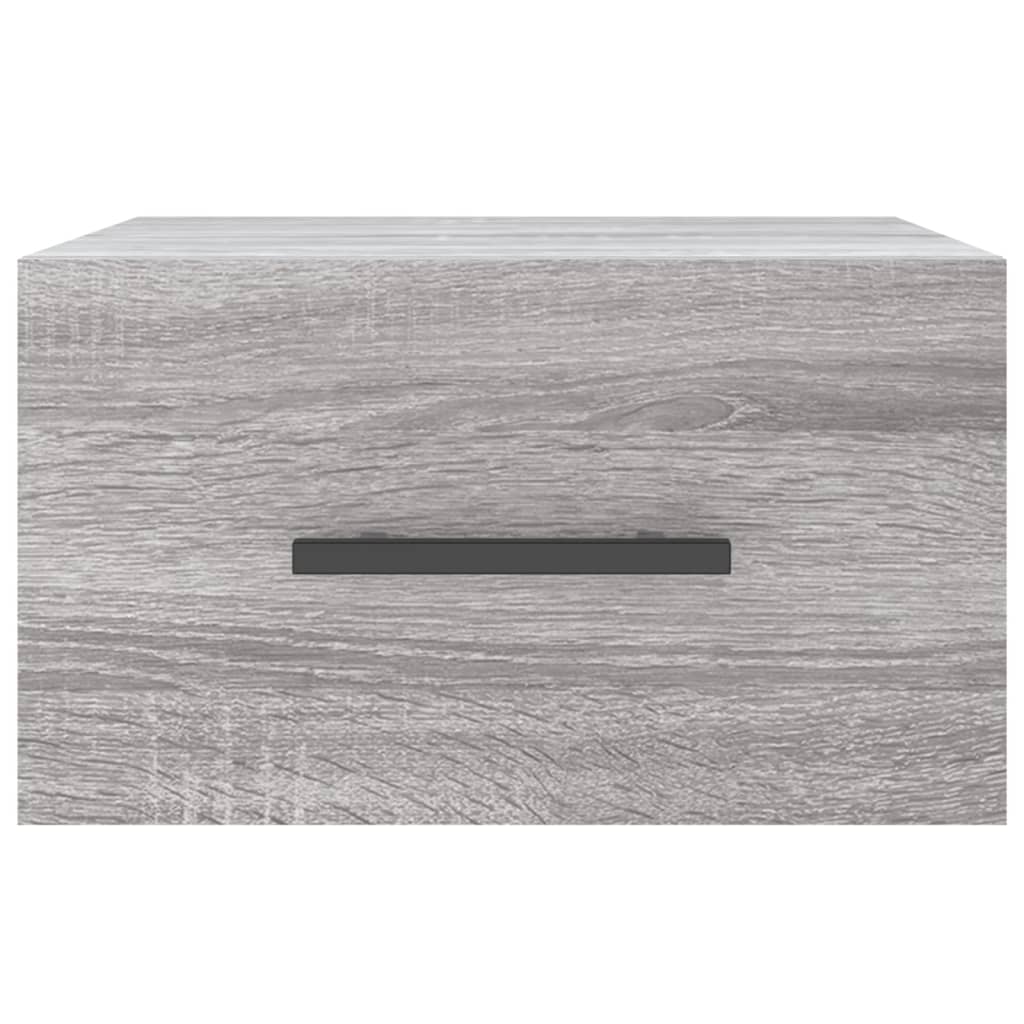 vidaXL Wall-mounted Bedside Cabinets 2 pcs Grey Sonoma 35x35x20 cm