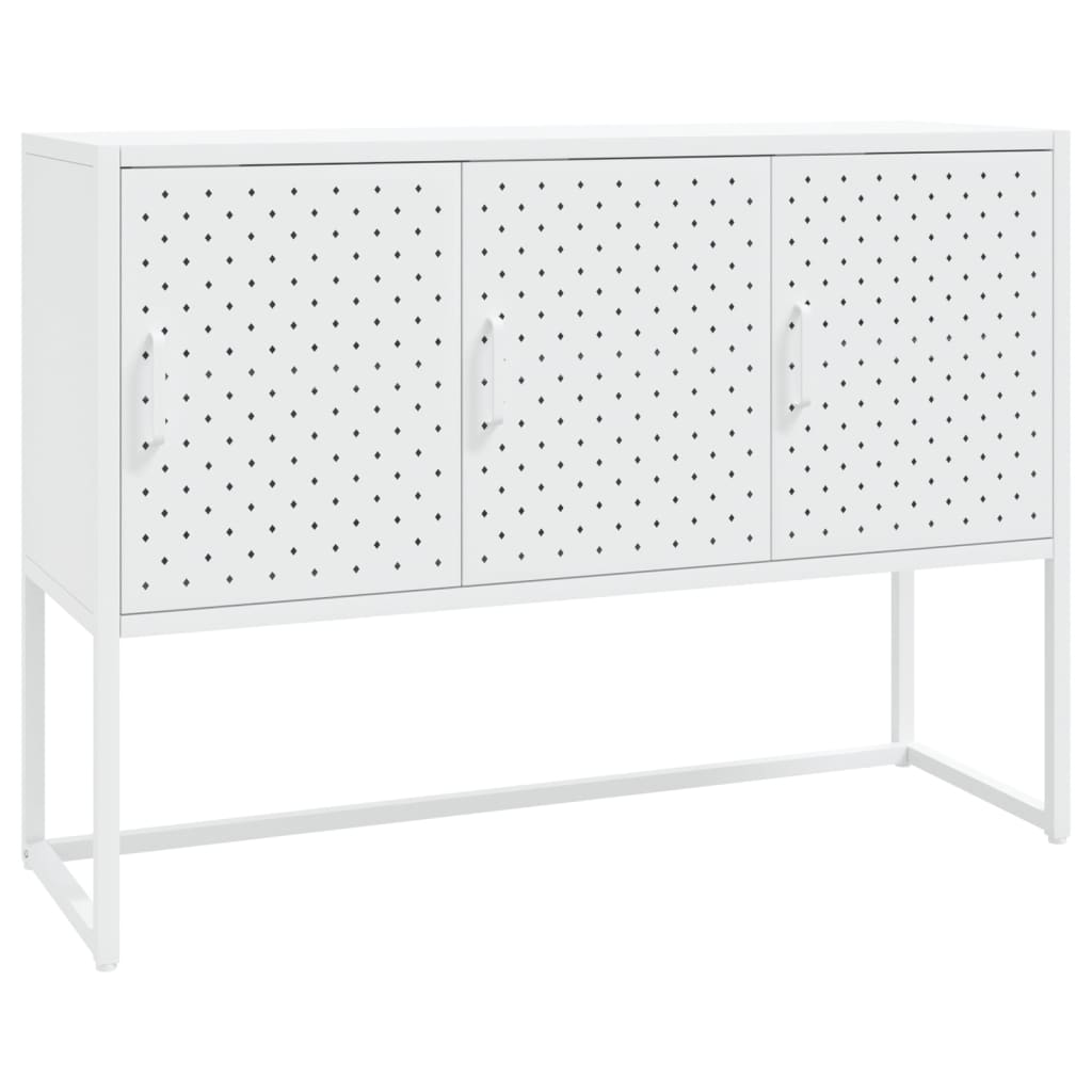 vidaXL Sideboard White 105x35x75 cm Steel