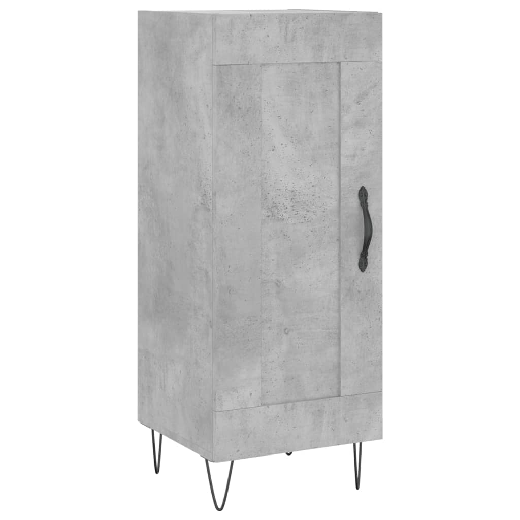 vidaXL Highboard Concrete Grey 34.5x34x180 cm Engineered Wood