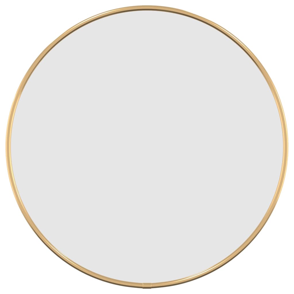 vidaXL Wall Mirror Gold Ø 40 cm Round