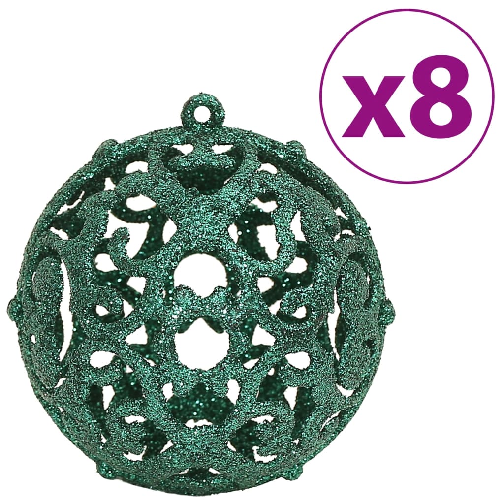 vidaXL Christmas Baubles 100 pcs Green 3 / 4 / 6 cm