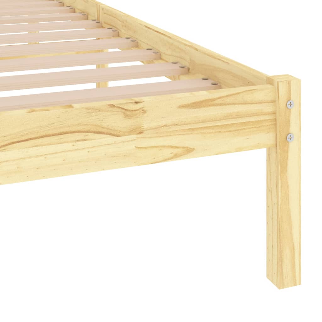 vidaXL Bed Frame without Mattress Solid Wood 100x200 cm