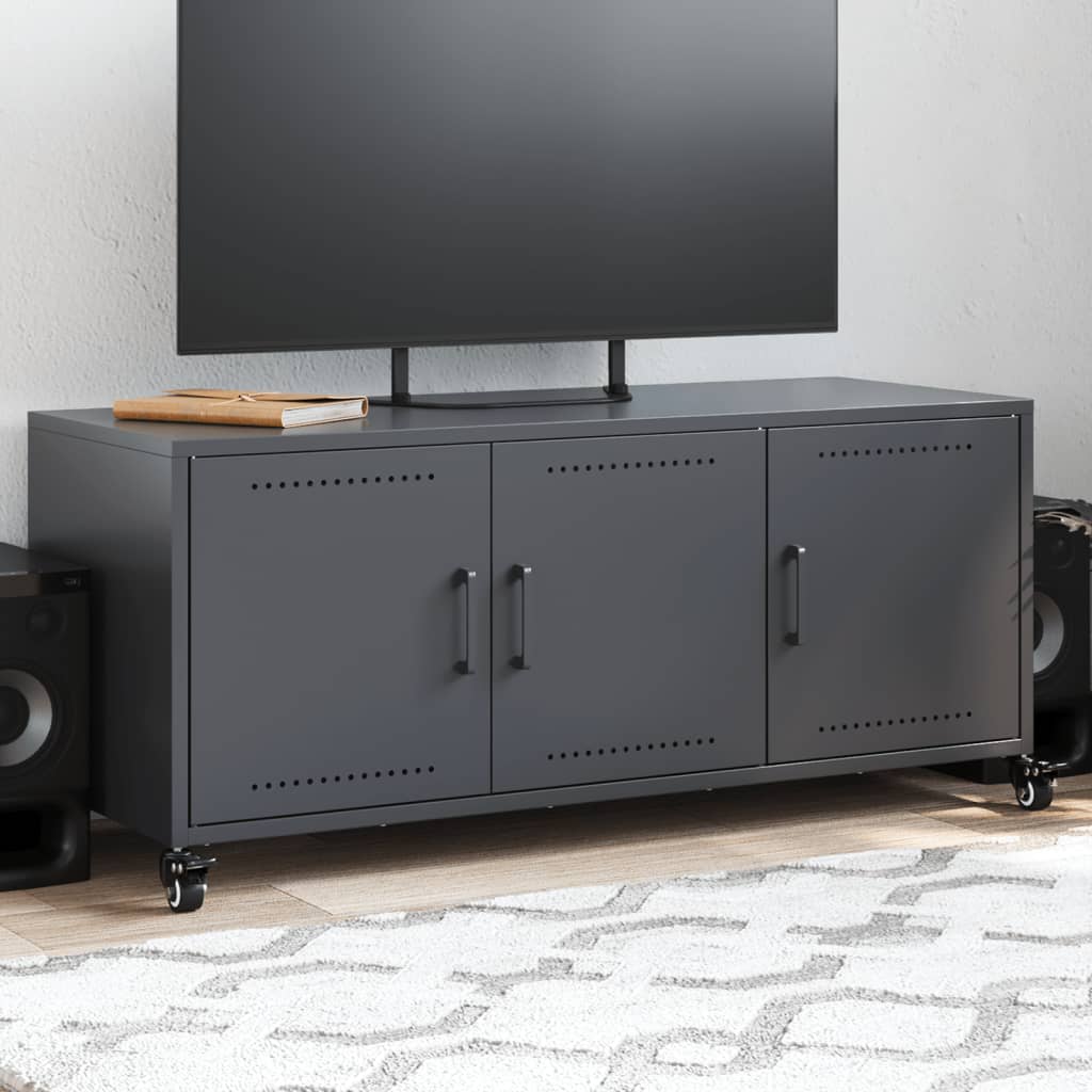 vidaXL TV Cabinet Anthracite 100.5x39x43.5 cm Steel