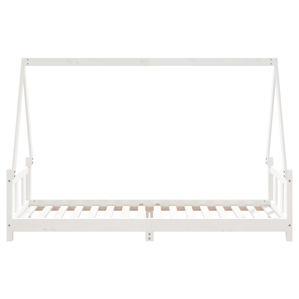 vidaXL Kids Bed Frame White 90x200 cm Solid Wood Pine