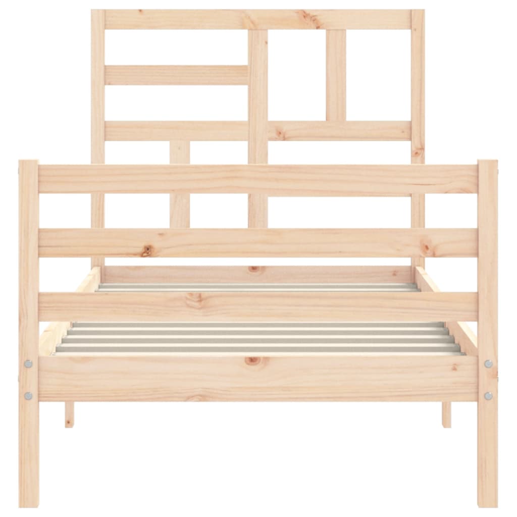 vidaXL Bed Frame without Mattress 90x200 cm Solid Wood