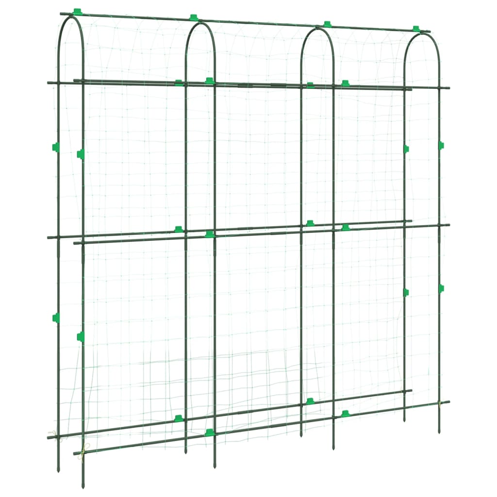 vidaXL Garden Trellis for Climbing Plants U-Shape 181x31x182.5 cm Steel