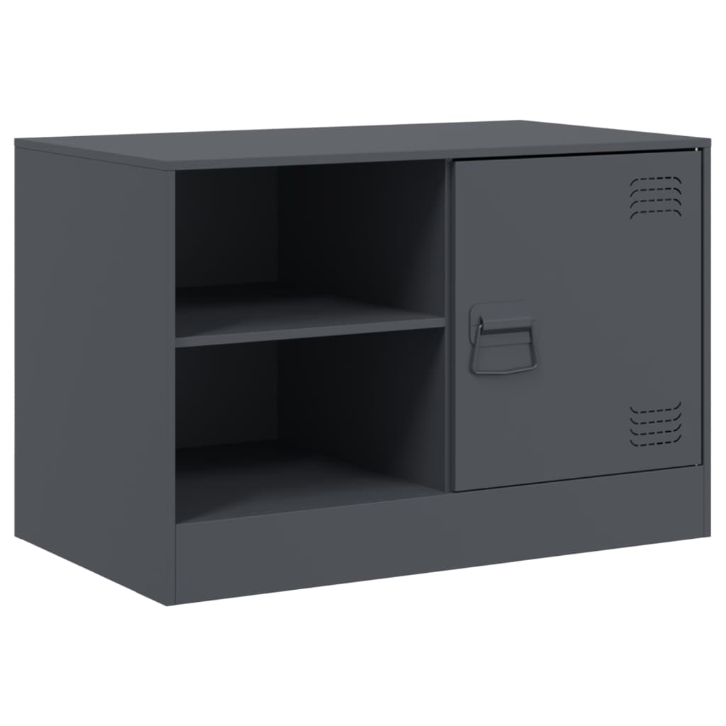 vidaXL TV Cabinets 2 pcs Anthracite 67x39x44 cm Steel