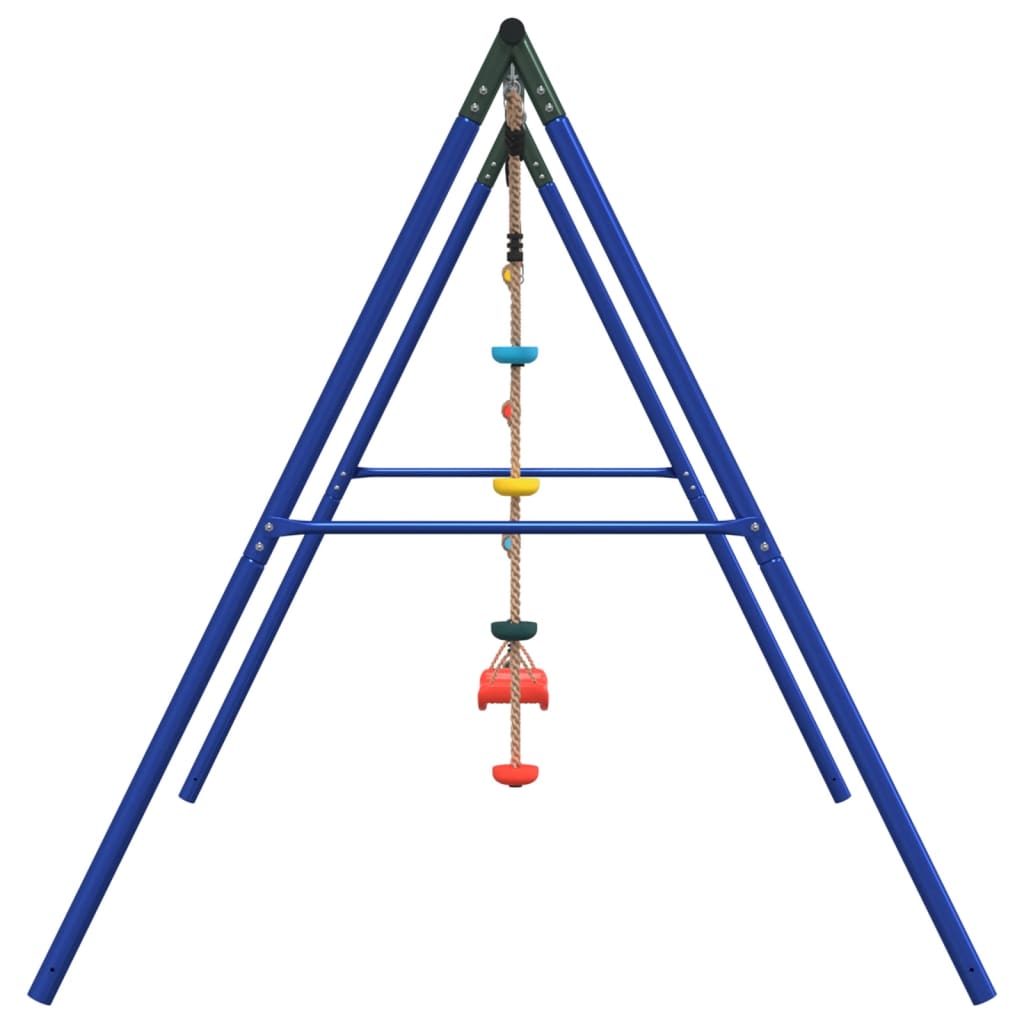 vidaXL Outdoor Swing Set with Swing. Ladder. Disc Swing