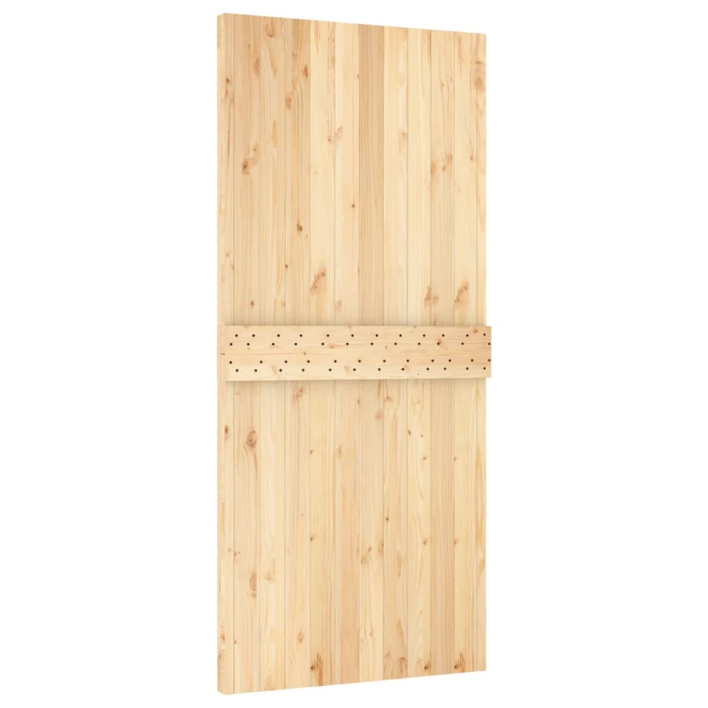 vidaXL Sliding Door with Hardware Set 95x210 cm Solid Wood Pine