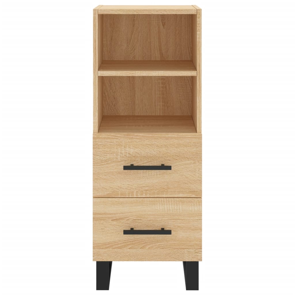 vidaXL Highboard Sonoma Oak 34.5x34x180 cm Engineered Wood